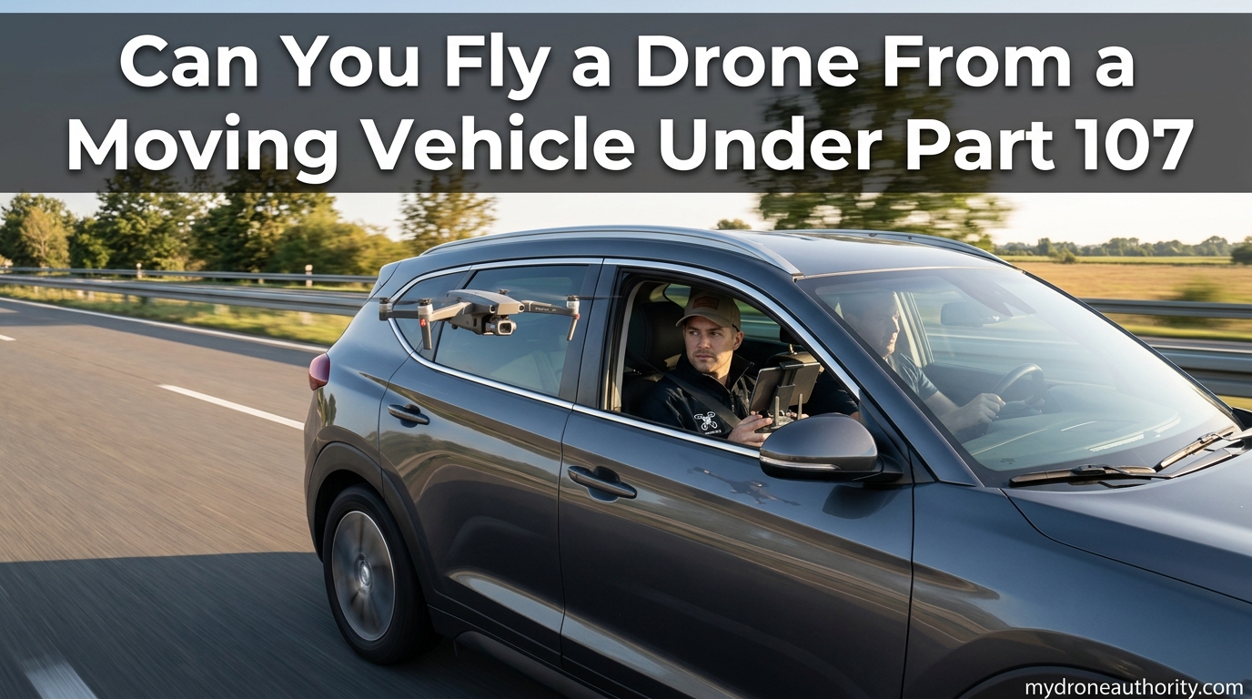 Can You Fly a Drone From a Moving Vehicle Under Part 107