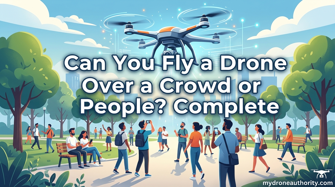 Can You Fly a Drone Over a Crowd or People Complete