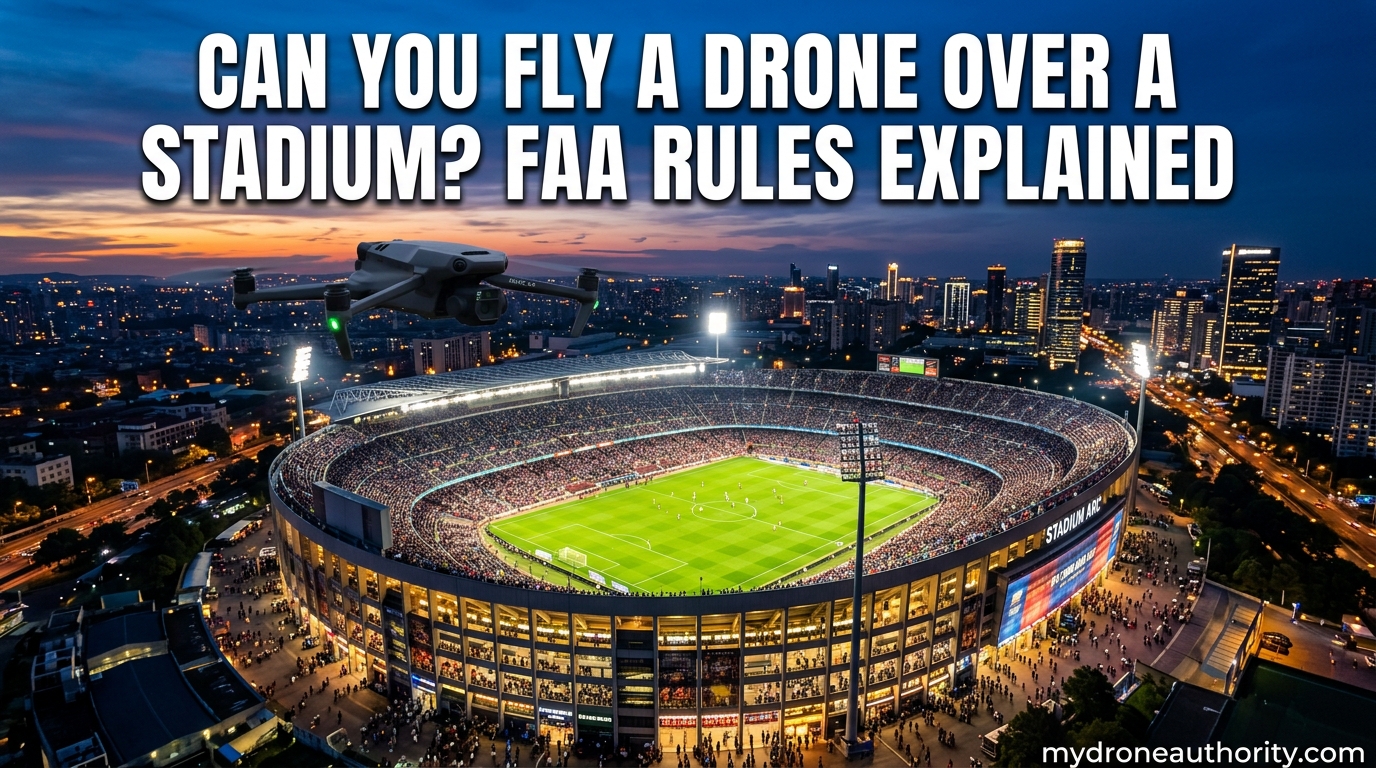 Can You Fly a Drone Over a Stadium FAA Rules Explained
