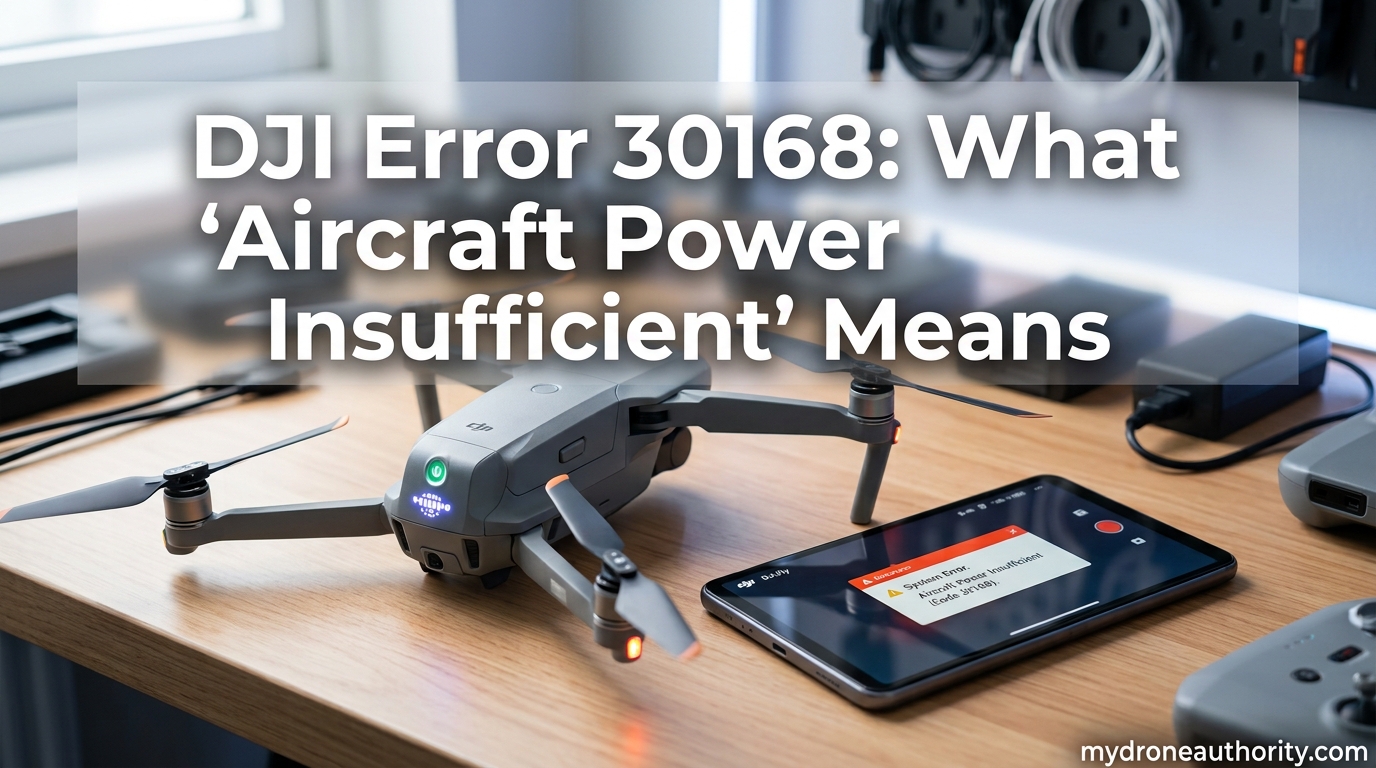 DJI Error 30168 What 'Aircraft Power Insufficient' Means