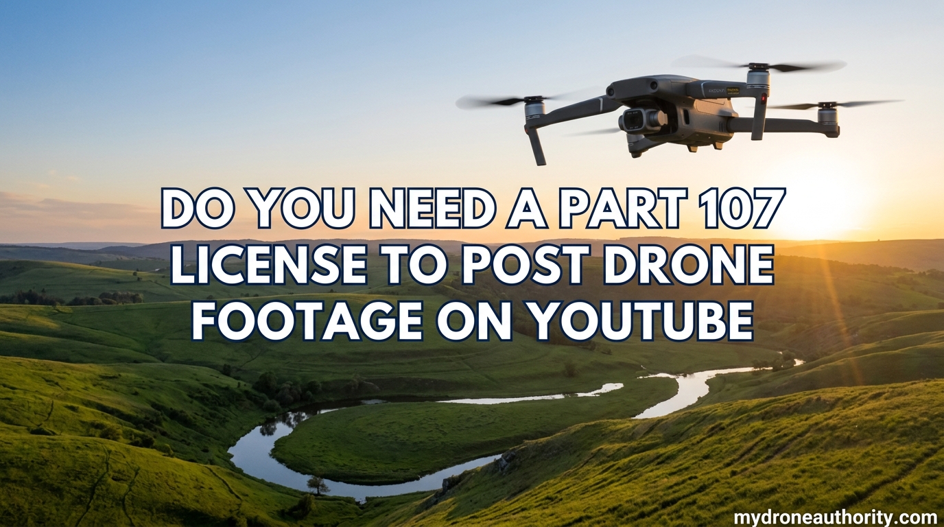 Do You Need a Part 107 License to Post Drone Footage on YouTube