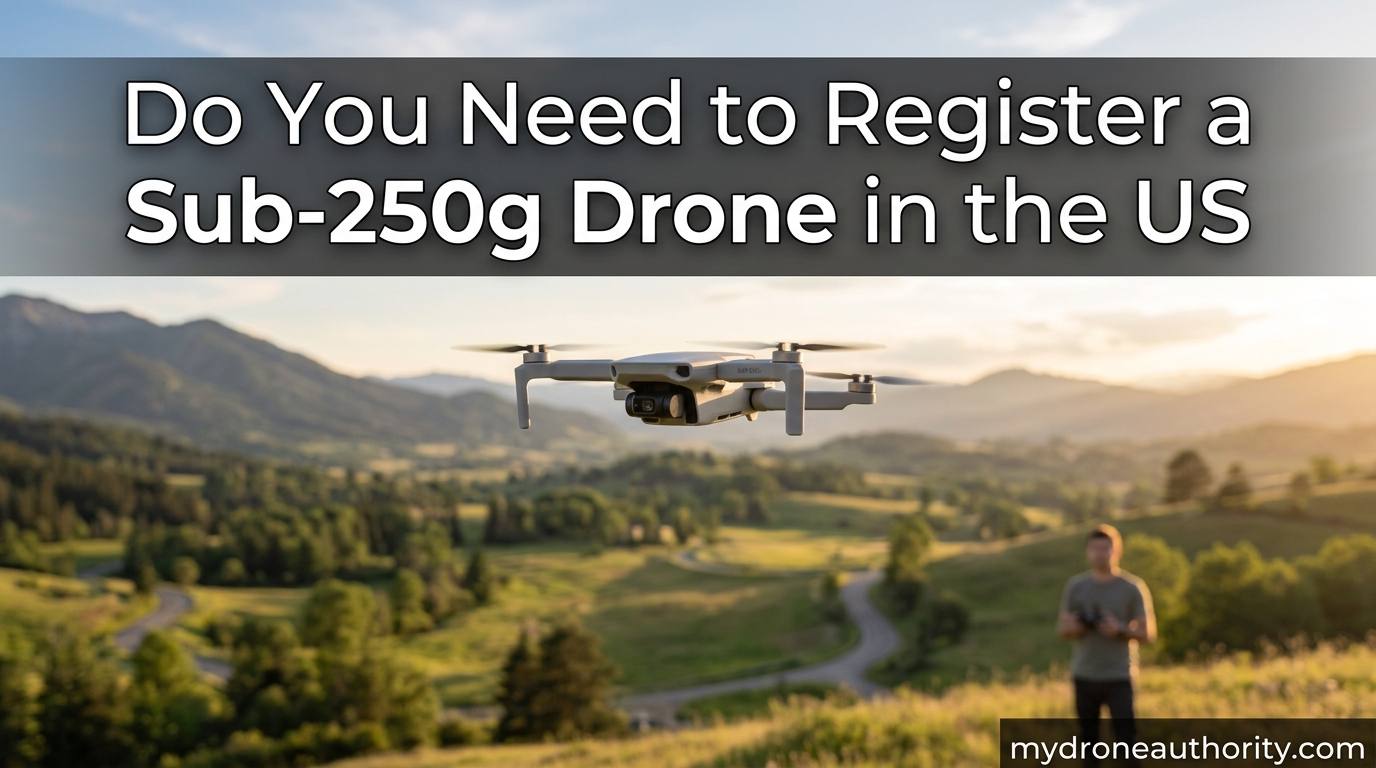 Do You Need to Register a Sub-250g Drone in the US