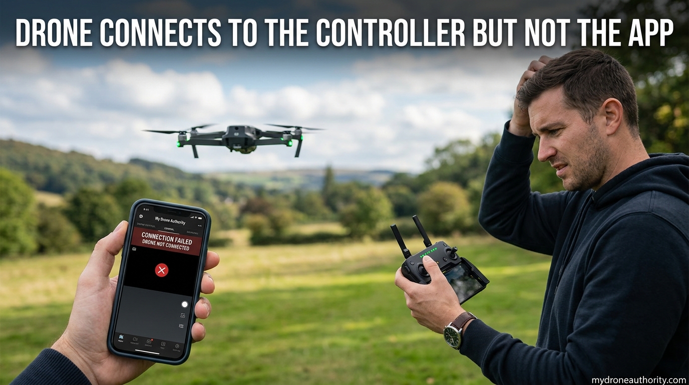 Drone Connects to the Controller but Not the App