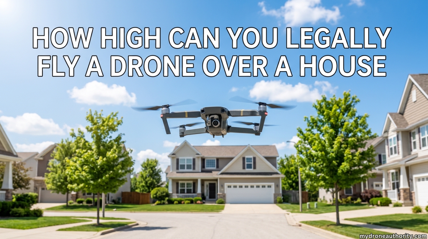 How High Can You Legally Fly a Drone Over a House