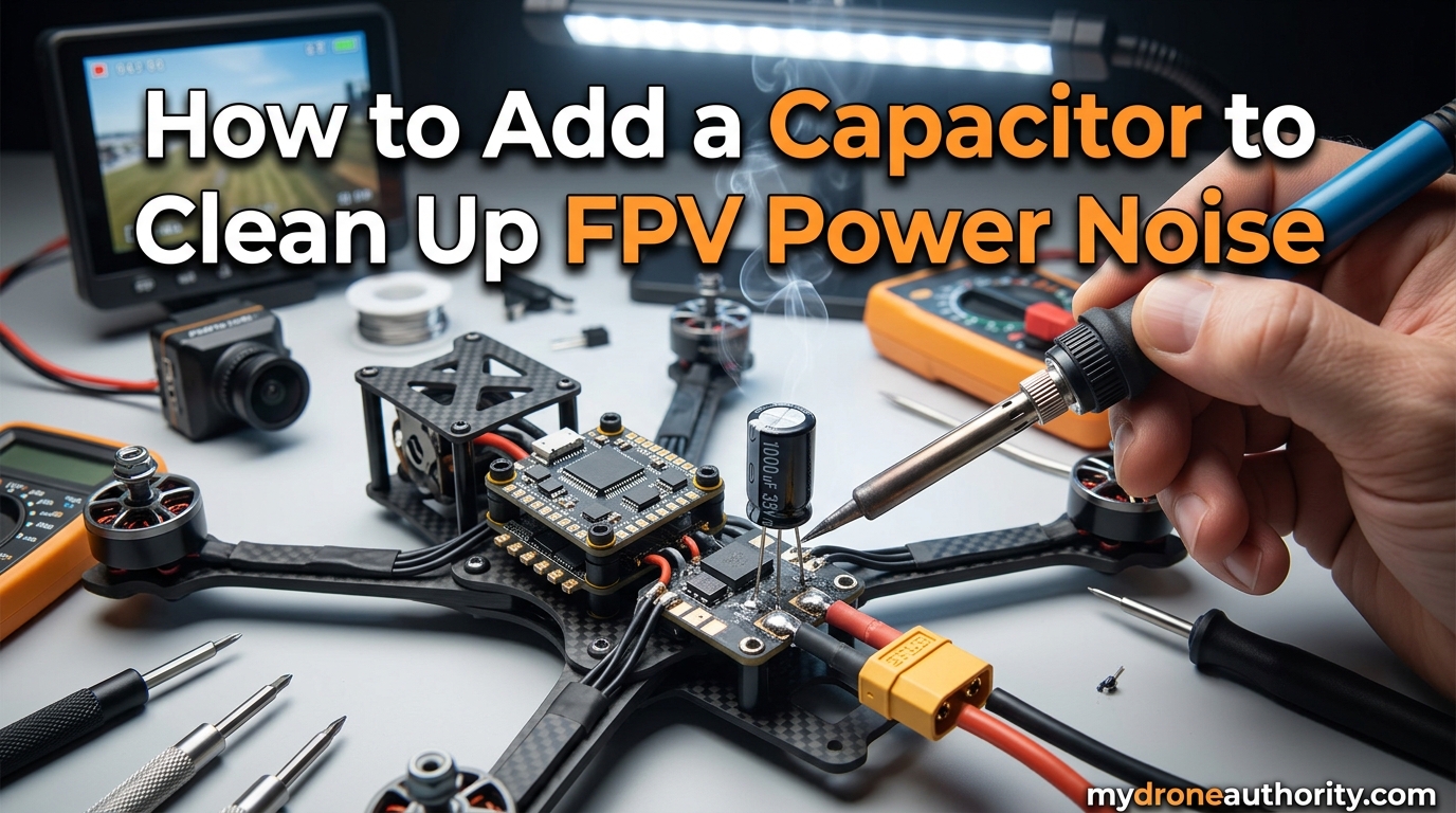 How to Add a Capacitor to Clean Up FPV Power Noise