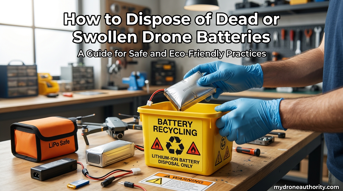 How to Dispose of Dead or Swollen Drone Batteries
