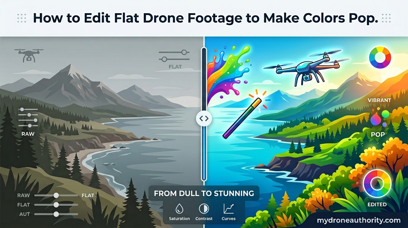 How to Edit Flat Drone Footage to Make Colors Pop