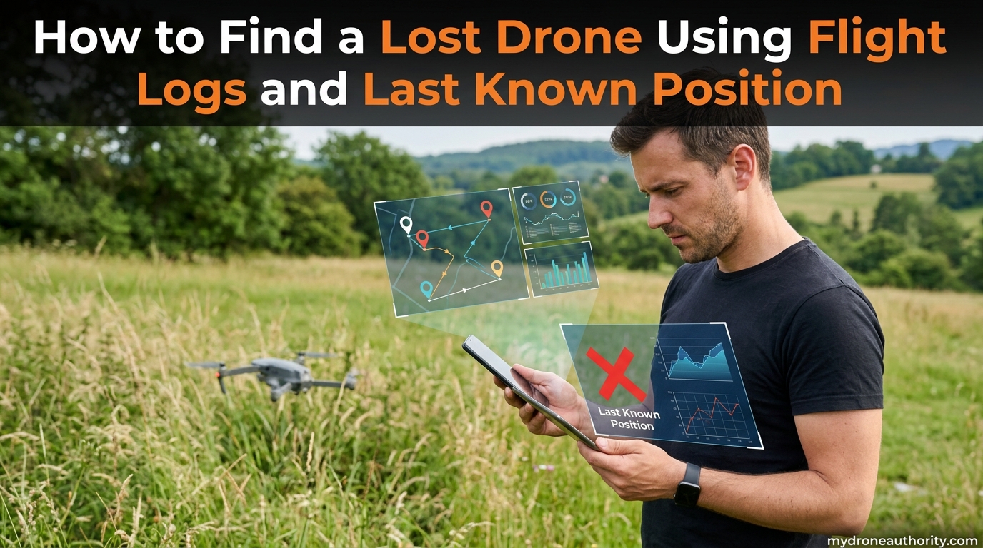 How to Find a Lost Drone Using Flight Logs and Last Known Position