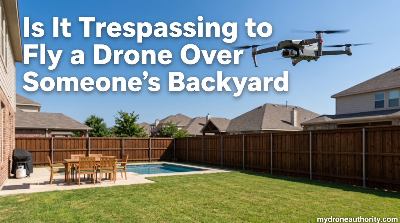 Is It Trespassing to Fly a Drone Over Someone's Backyard