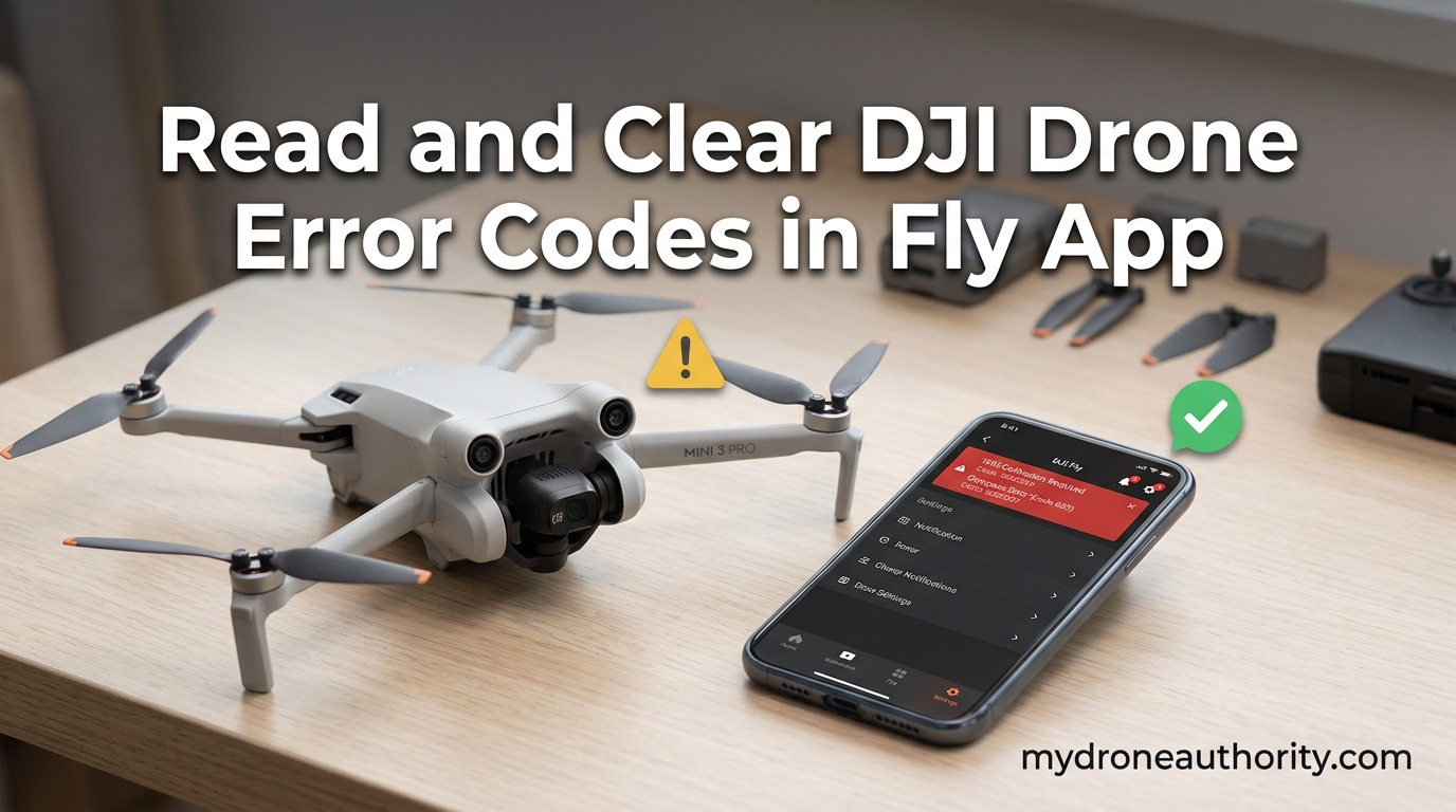 Read and Clear DJI Drone Error Codes in Fly App