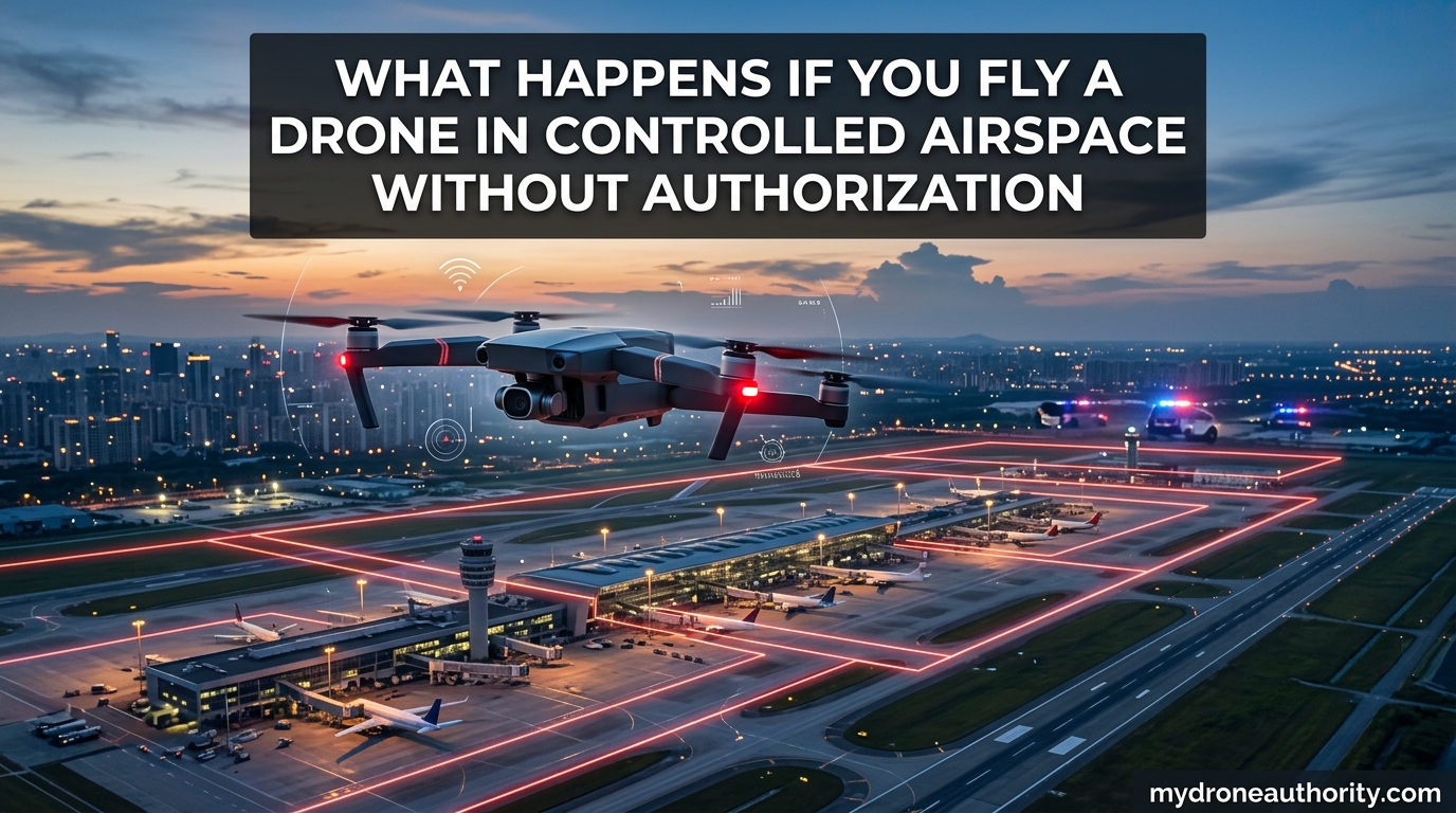 What Happens If You Fly a Drone in Controlled Airspace Without Authorization