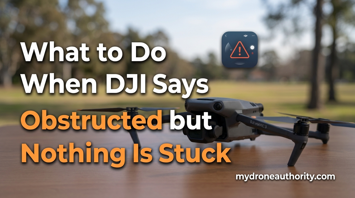 What to Do When DJI Says Motor Obstructed but Nothing Is Stuck