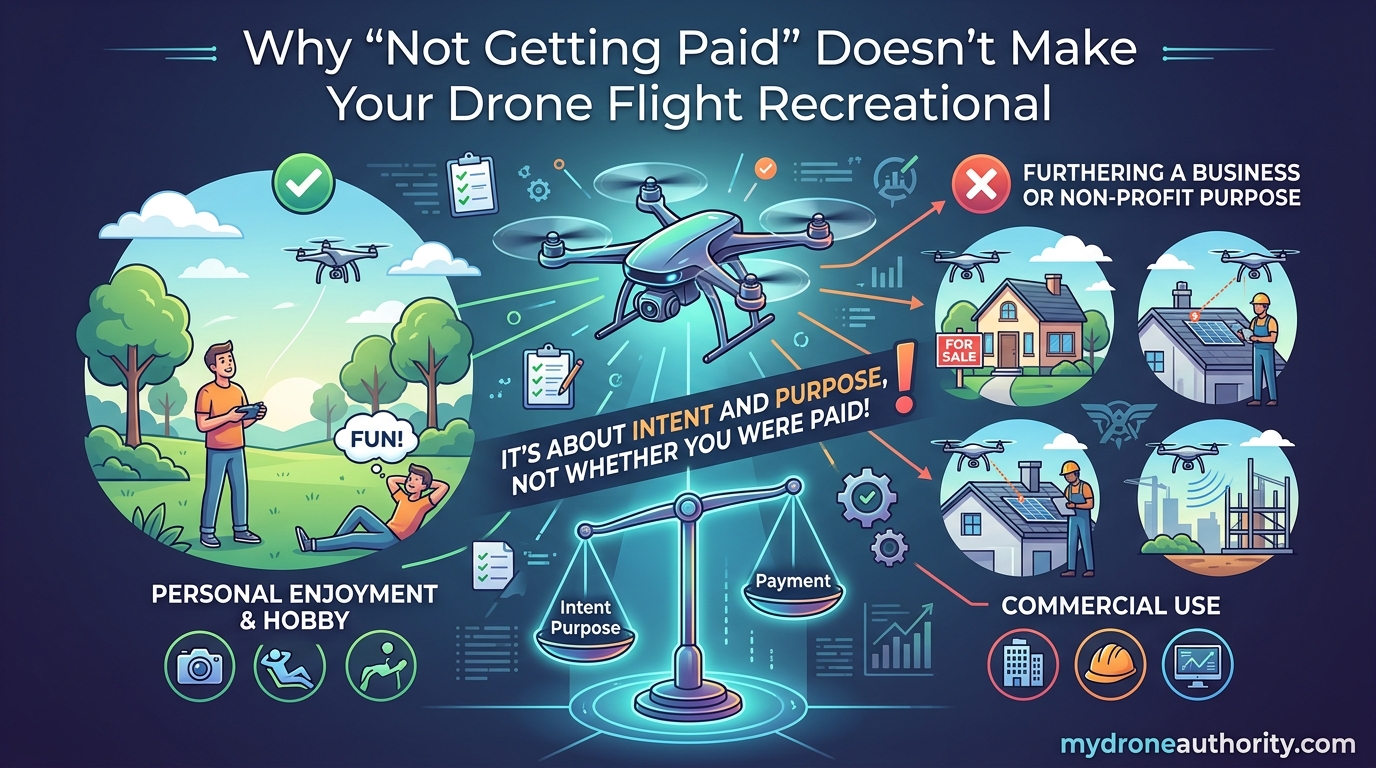 Why Not Getting Paid Doesn't Make Your Drone Flight Recreational