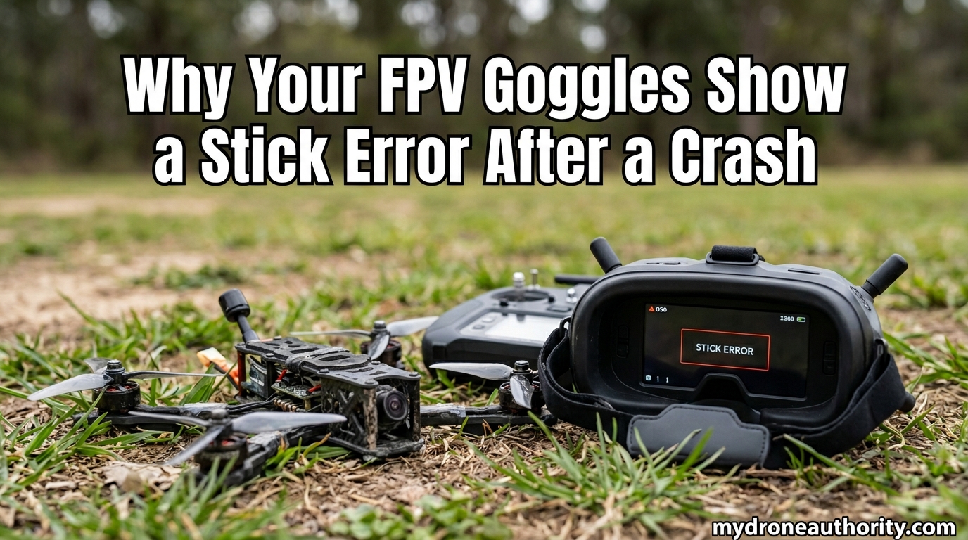 Why Your FPV Goggles Show a Stick Error After a Crash