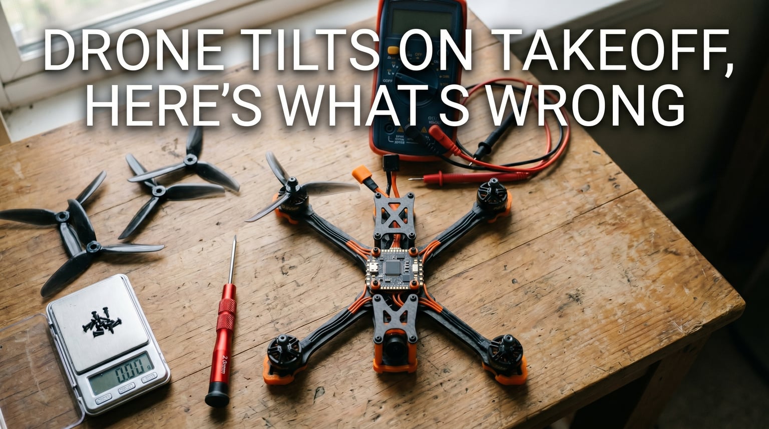 My Drone Tilts on Takeoff Even After Calibrating the Compass: What's Wrong
