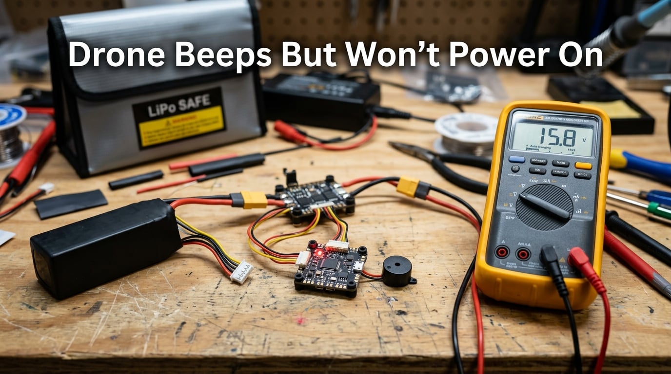 What to Check When Your Drone Beeps but Won't Power On