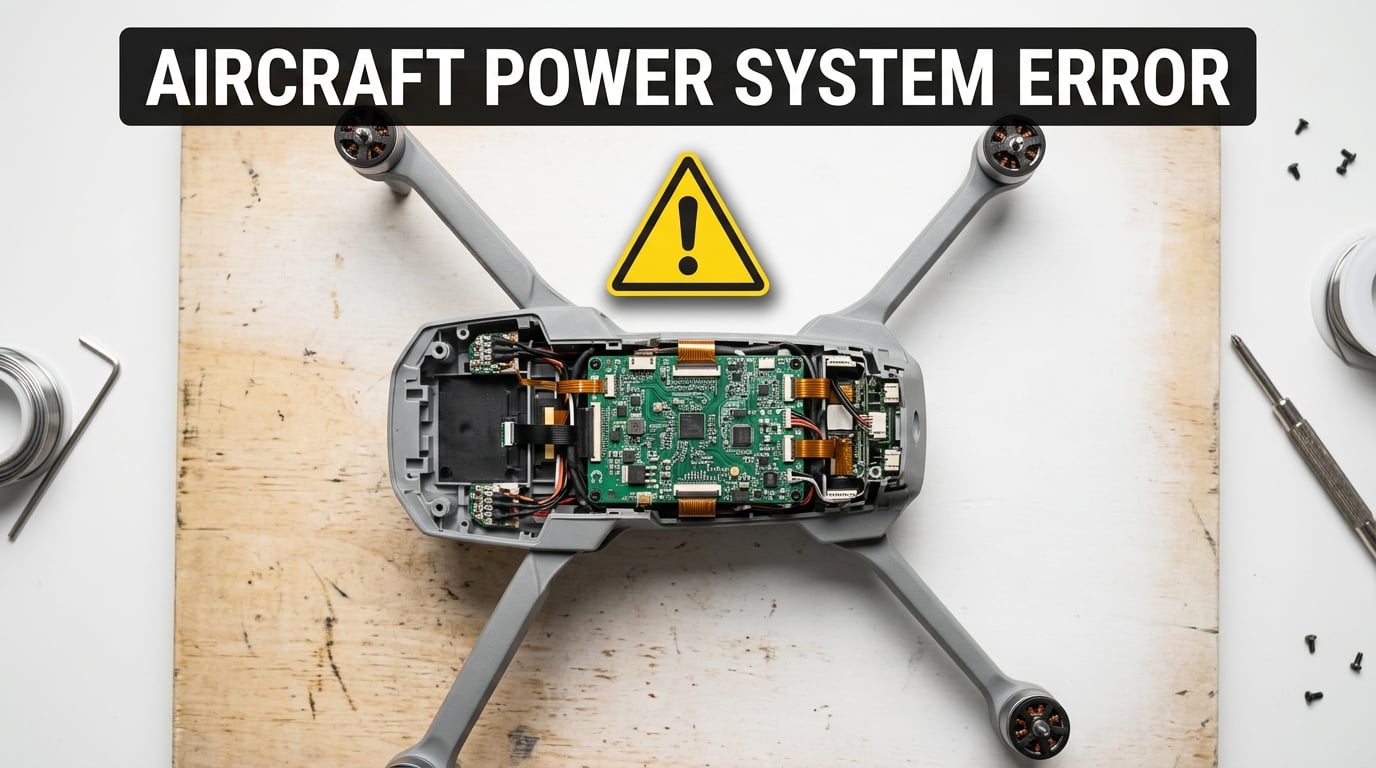 What the "Aircraft Power System Error" Warning Means on DJI Drones
