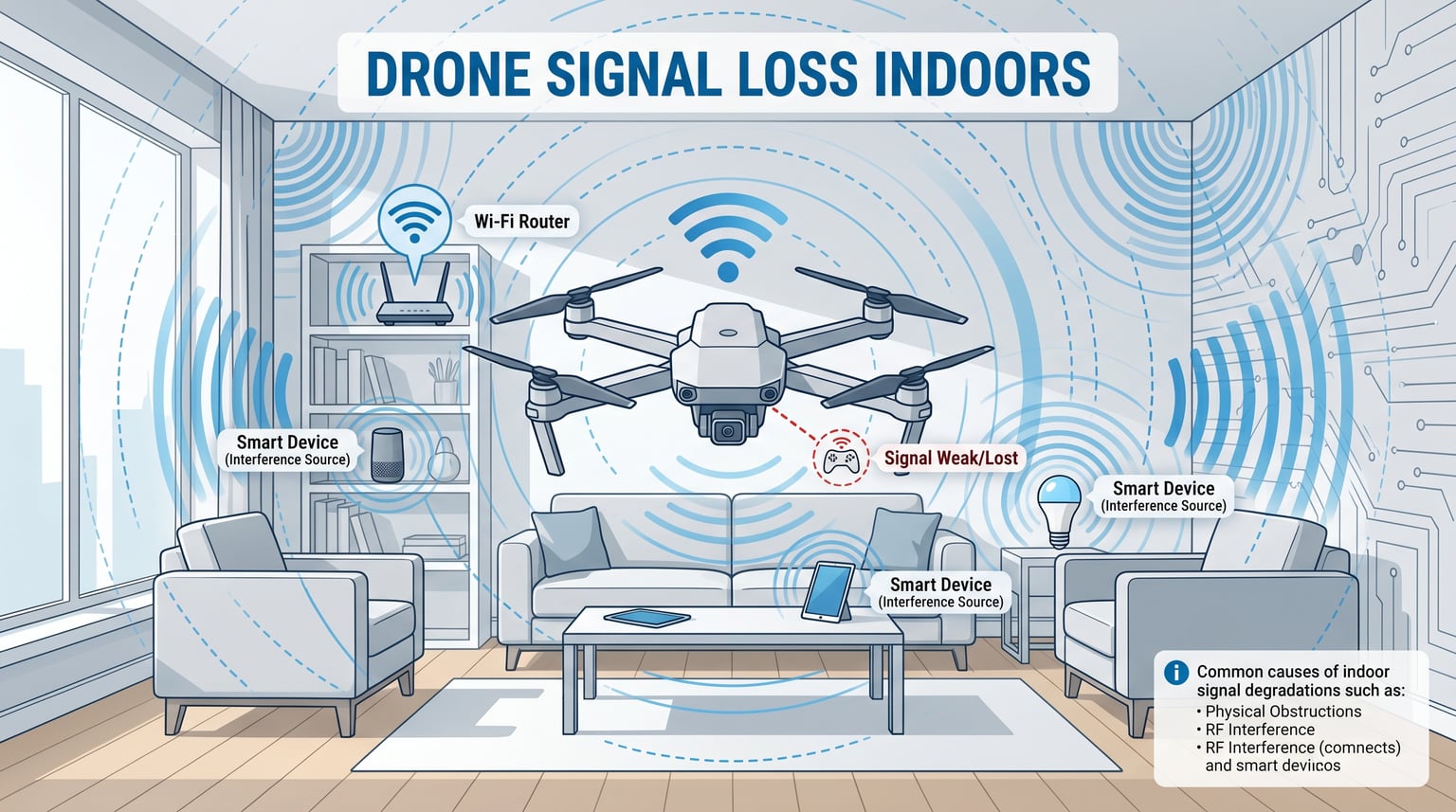 Why Does My Drone Lose Connection at Short Range Indoors?