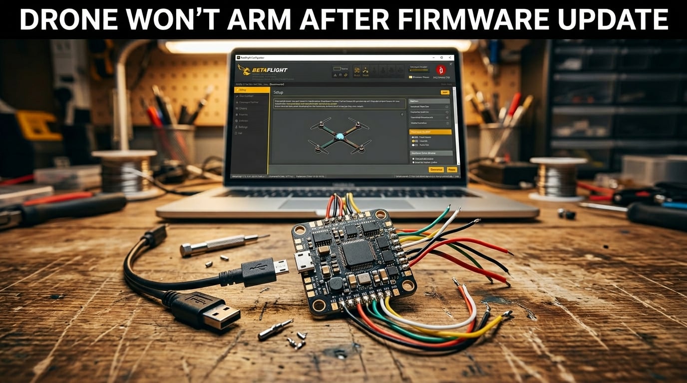 My Drone Won't Arm After a Firmware Update: How to Recover It