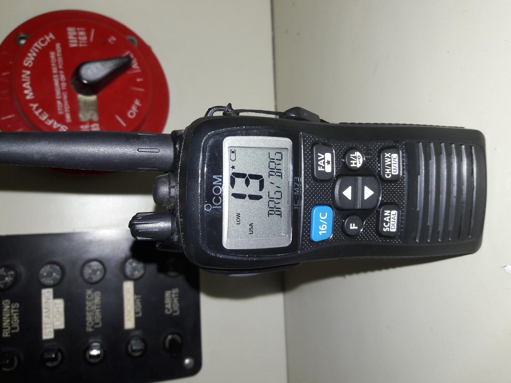 ICOM IC-M73 01 Handheld VHF Marine Radio, 6 Watts customer photo 1