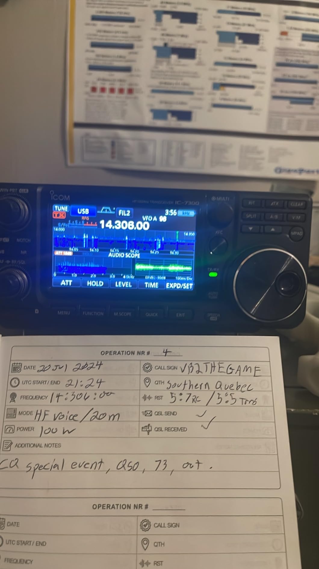 Icom IC-7300 02 Direct Sampling Shortwave Radio Black customer photo 1