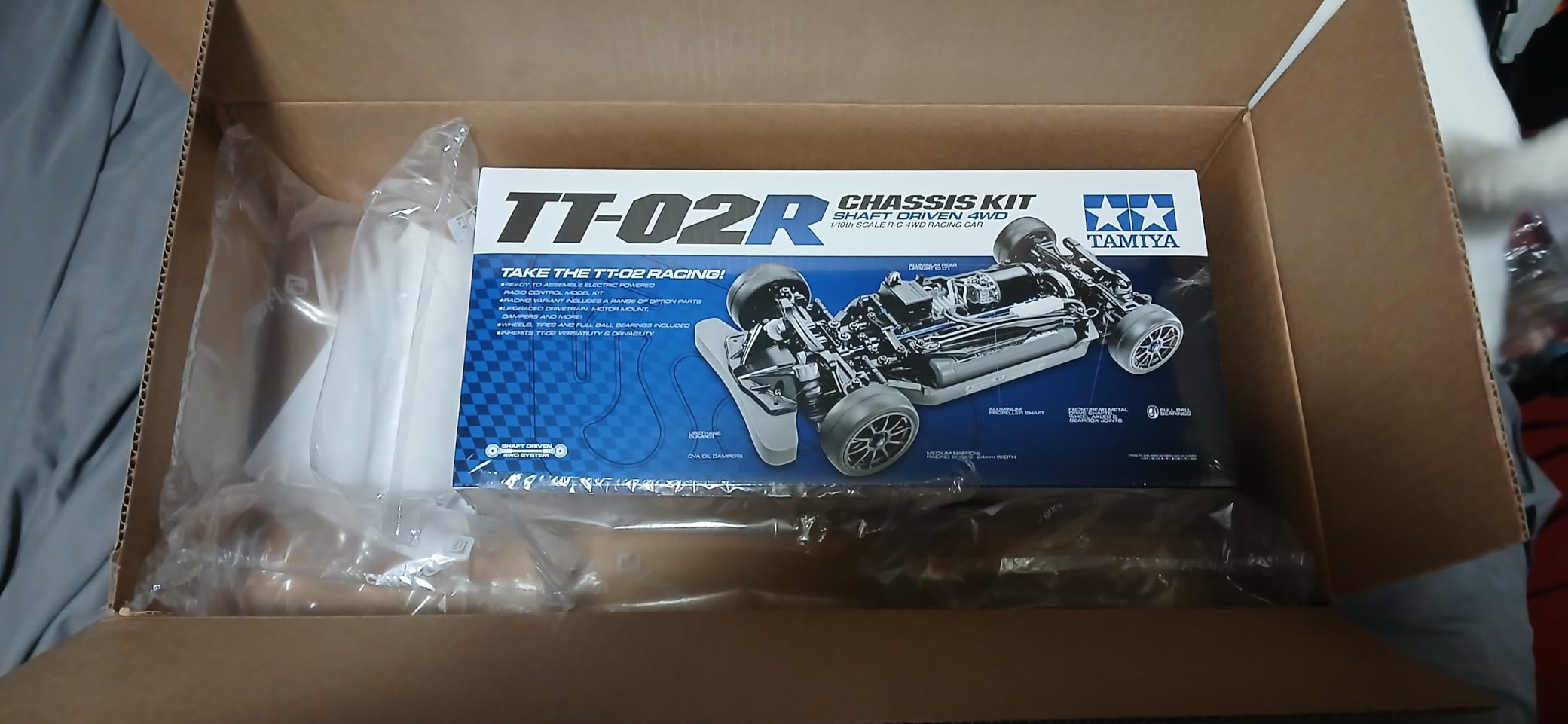 Tamiya 47326 47326-1:10 RC TT-02R Kit, Remote Controlled Car/Vehicle, Model Building, Chassis, Hobby, Black customer photo 1