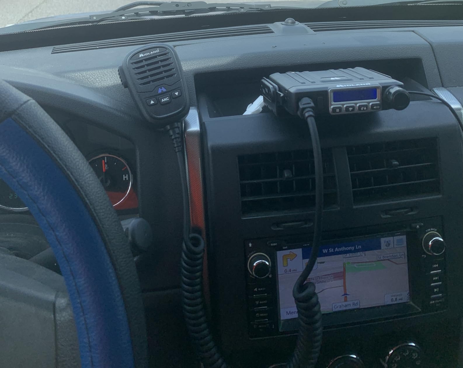 Midland MXT115 15 Watt GMRS MicroMobile Two Way Trails Radio - Off Roading Outdoor RZR Farm - 8 Repeater Channels Extended Range - External Magnetic Mount Antenna - NOAA Weather Alerts customer photo 1