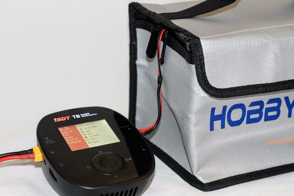 HOBBYMATE Lipo Battery Safe Bag - Fireproof Storage & Travel Bag with Double Zipper (8x6x6 inch) customer photo 2