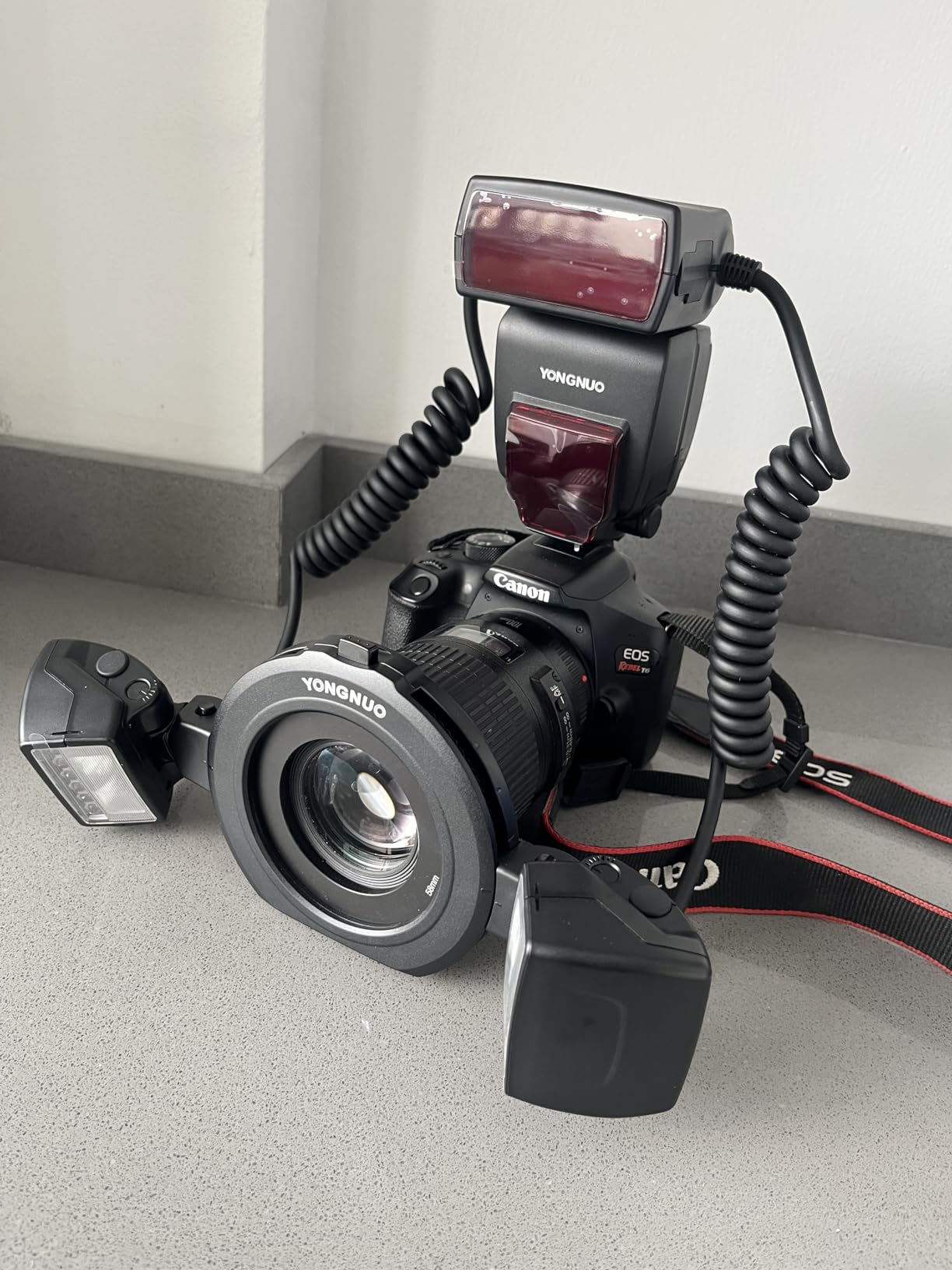 Yongnuo YN24EX TTL Macro Ring Flash LED Macro Flash Speedlite | YN-24EX 24EX, 2pcs Flash Head and 4pcs Adapter Rings for Canon customer photo 2