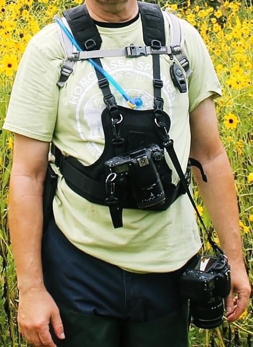 Nicama NC-Vest Dual Camera Carrier Chest Harness, Double Shoulder Camera Strap for Canon 6D 5D2 5D3 Nikon D800 D810 Sony A7S A7R A7S2 Sigma Olympus DSLR Hiking Climbing Wedding Travel customer photo 1