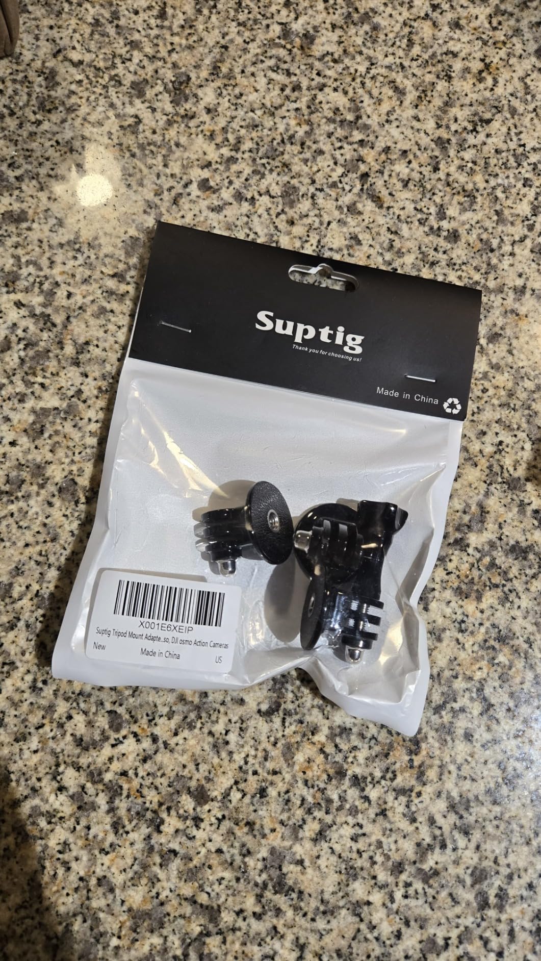 Suptig Tripod Mount Adapter for Gopro Mission 1 Pro, Gopro Hero 13, Hero 12, 11, 10, 9, 8, 7, 6, 5, 4, 3, Hero Session, Lite Hero, Gopro Max, Akaso, DJI osmo Action, Inst360, Akaso Action Camera. customer photo 2