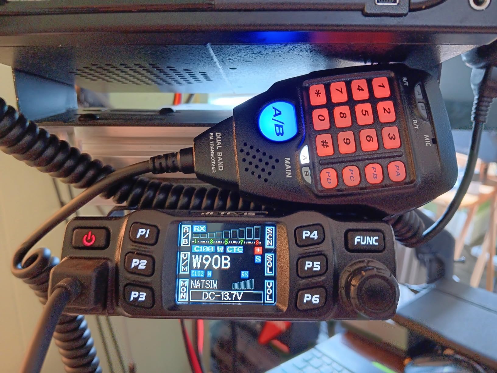 Retevis RT95 Mobile Ham Radio, 2m/70cm Dual Band Mobile Ham Radio Kit customer photo 2