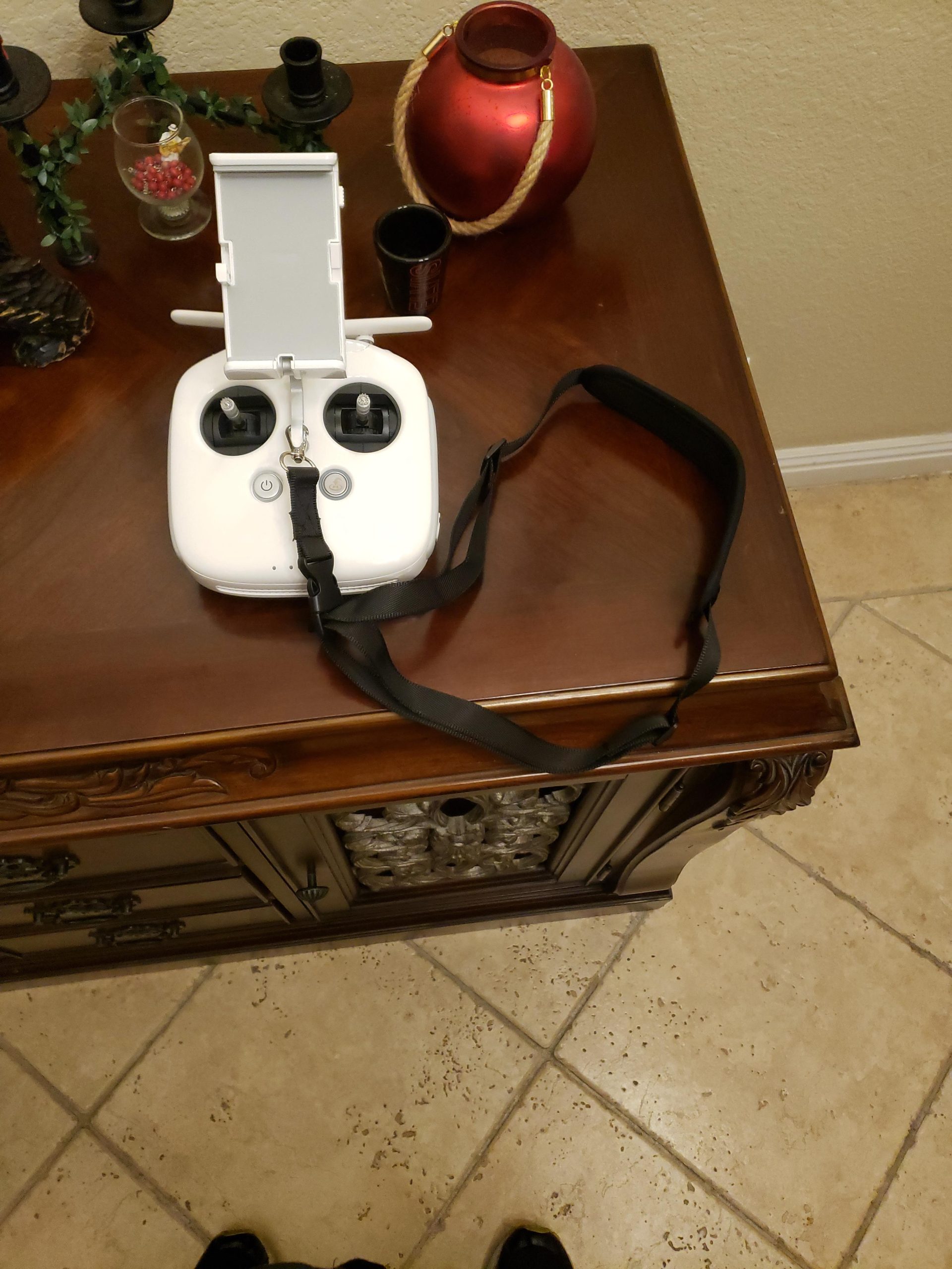 Adjustable and Detachable Remote Controller Lanyard Padded Neck Strap for DJI Drone Phantom 3 4 Pro Inspire 1 (Black) customer photo 2