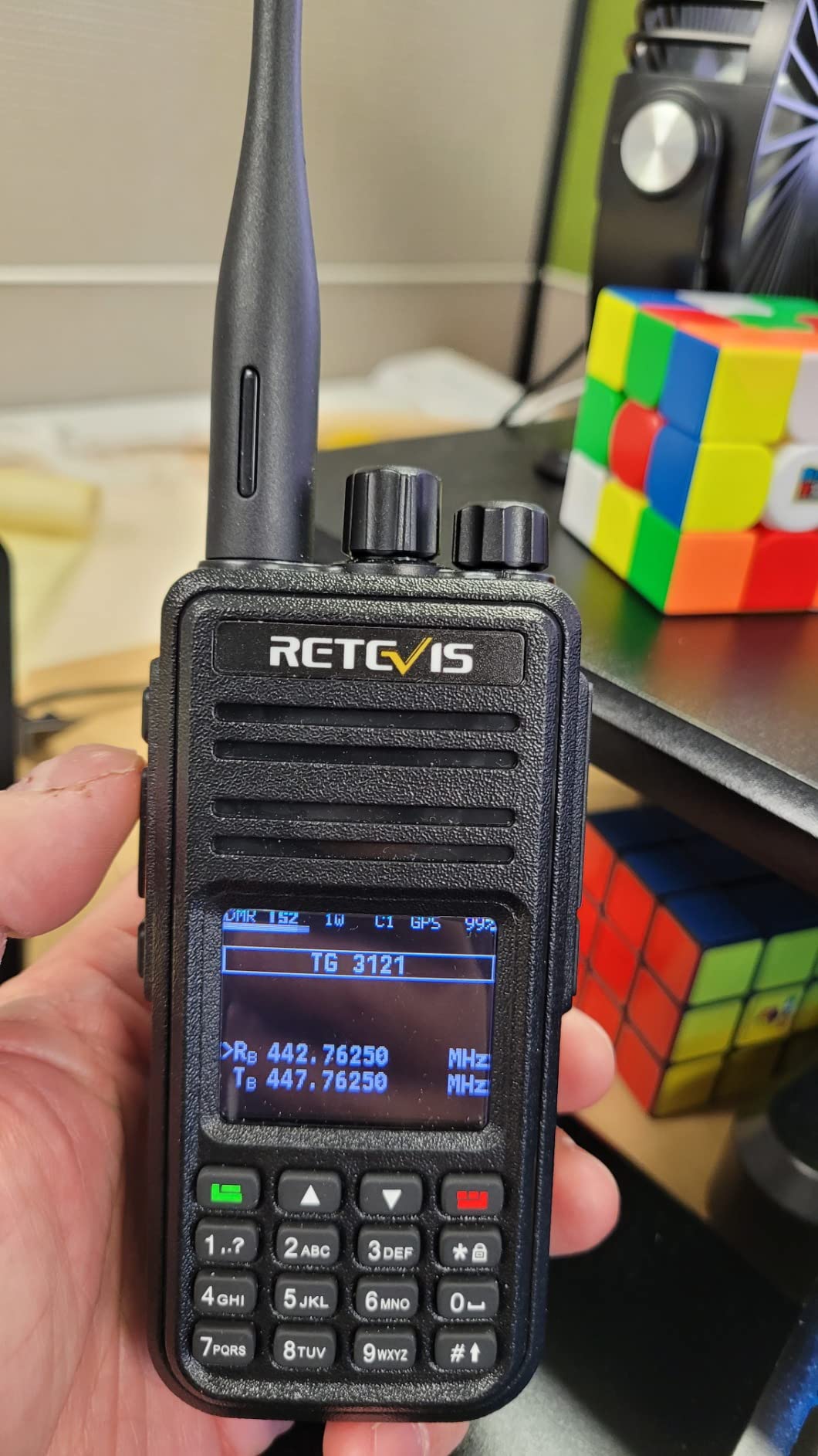 Retevis RT3S DMR Radio, GPS APRS Dual Band Ham Radio with Cable customer photo 2