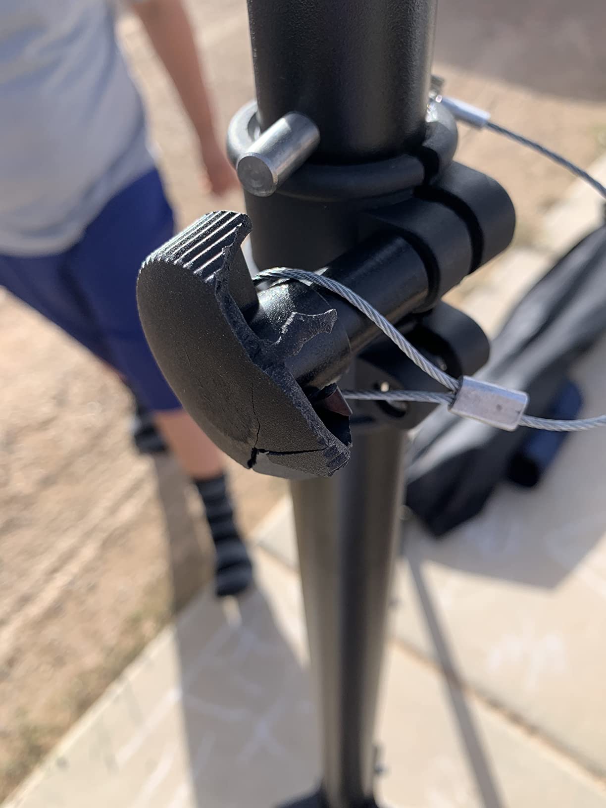 PROAIM Heavy-Duty Jib Stand for Camera Jib Crane, 33mm Mount, 90kg/198lb | Set up a stable jib base in seconds - quick-lock height adjustment, mid-level spreader, and rubber-feet stability customer photo 1