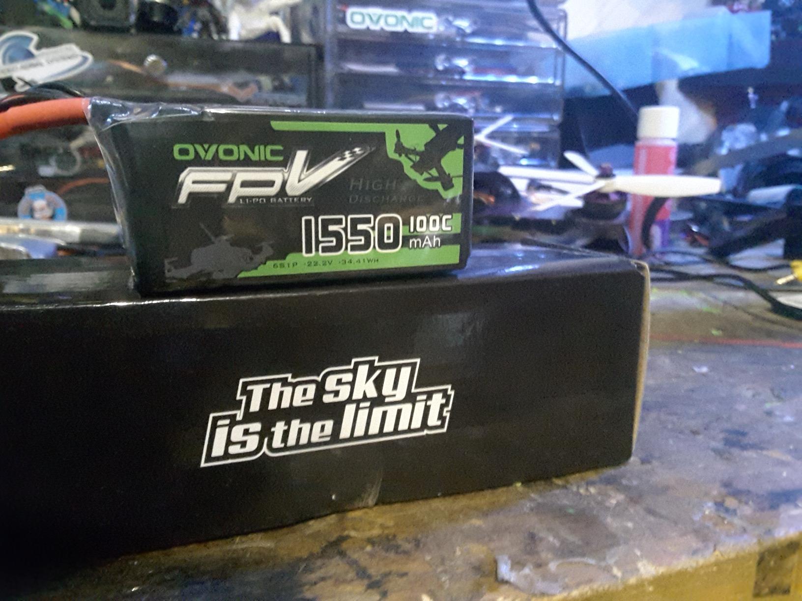 OVONIC 6S Lipo Battery 100C 1550mAh 22.2V Lipo Battery with XT60 Connector for RC FPV Racing Drone Quadcopter customer photo 1
