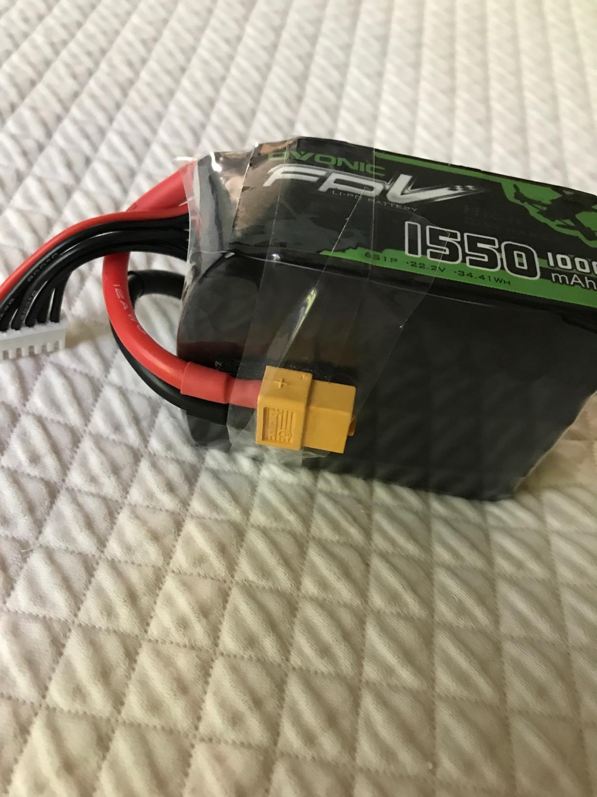 OVONIC 6S Lipo Battery 100C 1550mAh 22.2V Lipo Battery with XT60 Connector for RC FPV Racing Drone Quadcopter customer photo 2