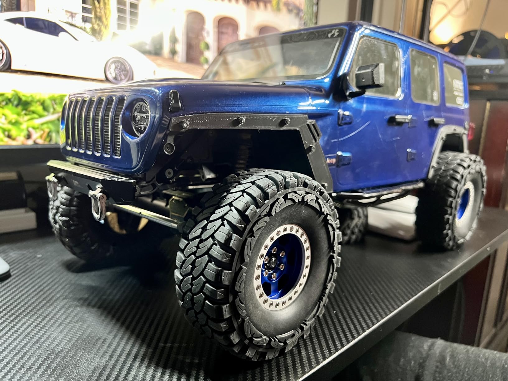 Hobbypark 4.4 Inches Tall RC 1.9 RC Crawler Tires Soft Rubber Good Grip for 1/10 Scale TRX4 Axial SCX10 Redcat Gen 8 RC4WD Rocks Mud Dirt fit 1.9 Beadlocks Wheels w/Foam, 4PCS customer photo 1