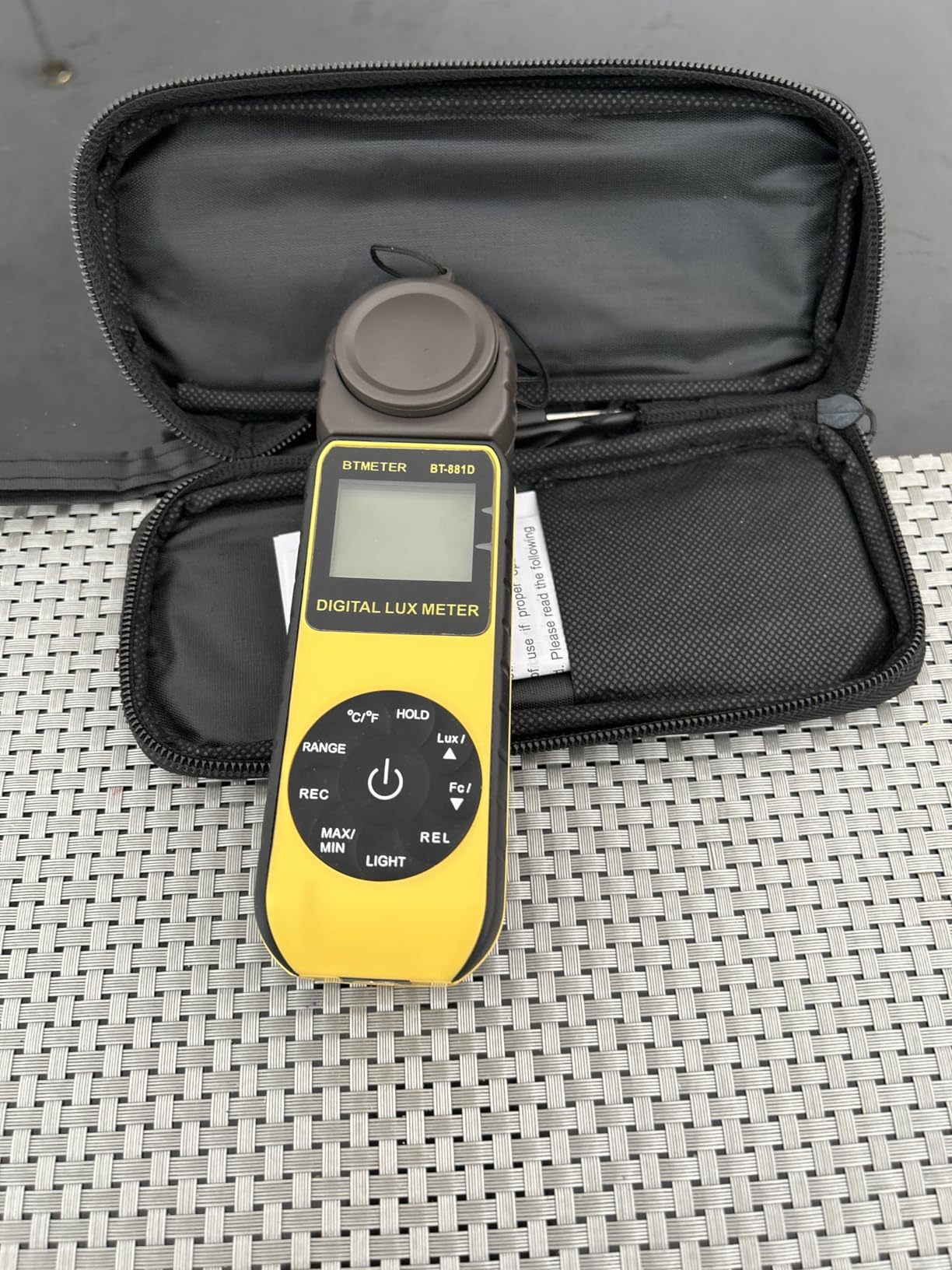 BTMETER BT-881D Digital Illuminance Light Meter with 270 Degree Rotated Sensor customer photo 1