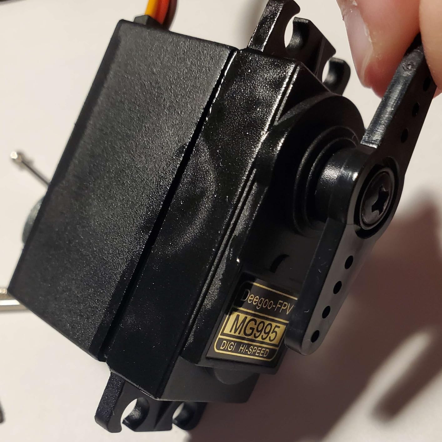 4-Pack Servo Motor MG995 Control Angle180 Metal Gear Servo 13KG Digital High Speed Torque Servo Motor for DIY Smart Robot Toys RC Toy Car Model Helicopter RC Boat customer photo 1