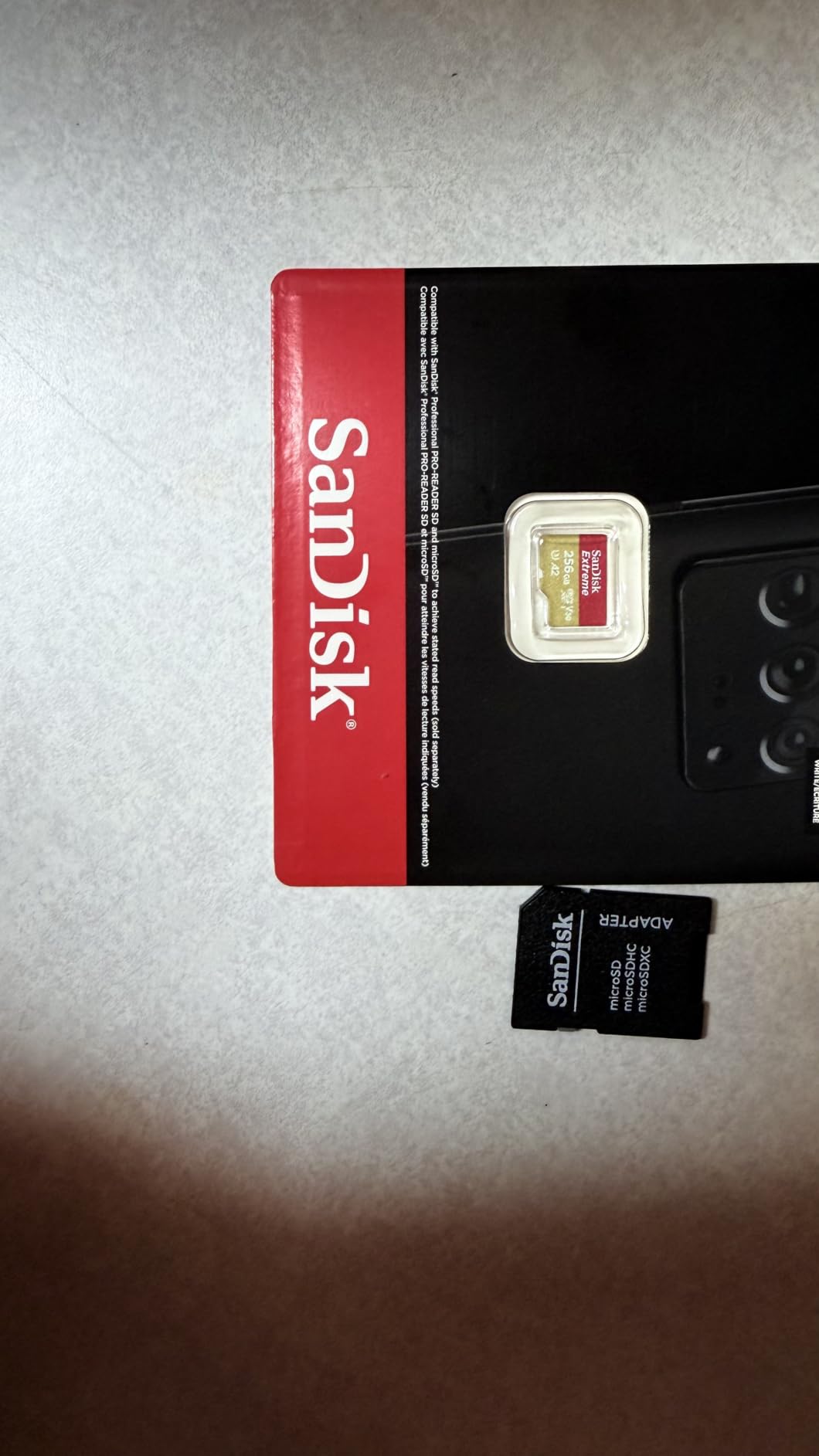SanDisk 512GB Extreme microSDXC UHS-I Memory Card with Adapter - Up to 160MB/s, C10, U3, V30, 4K, A2, Micro SD - SDSQXA1-512G-GN6MA customer photo 1