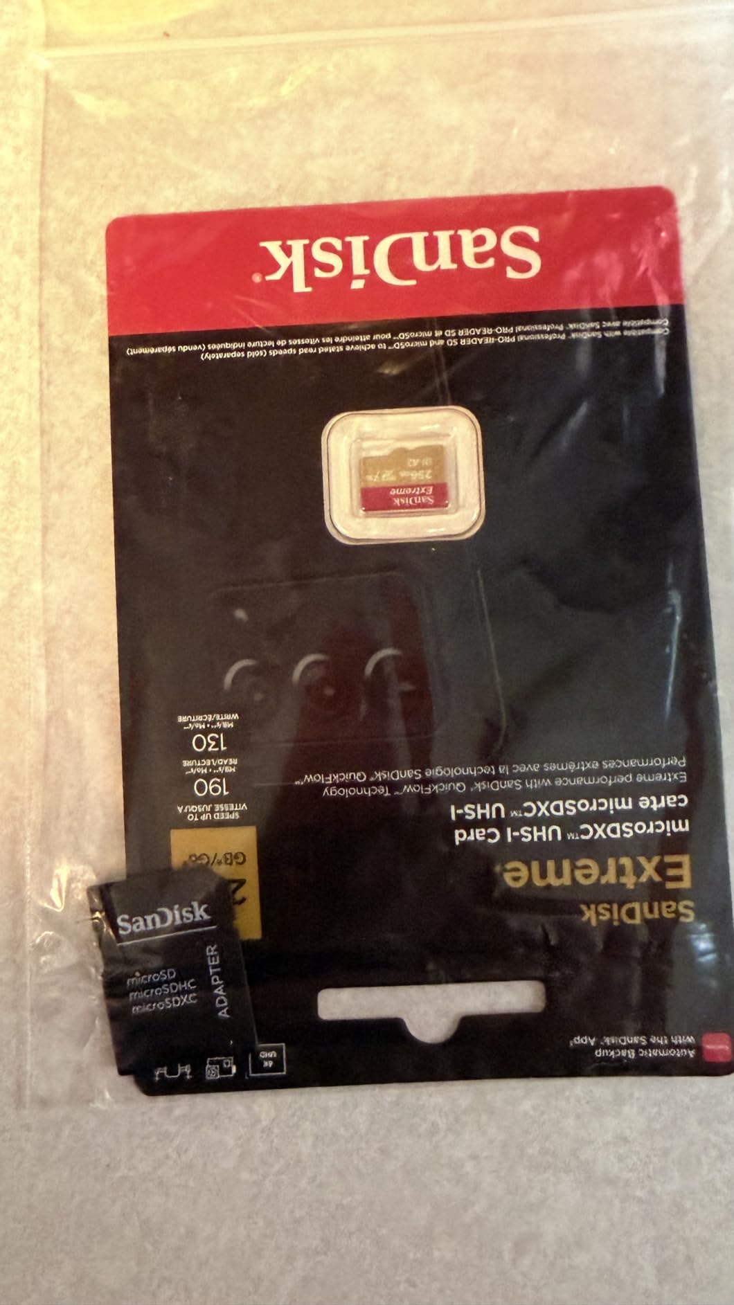 SanDisk 512GB Extreme microSDXC UHS-I Memory Card with Adapter - Up to 160MB/s, C10, U3, V30, 4K, A2, Micro SD - SDSQXA1-512G-GN6MA customer photo 2