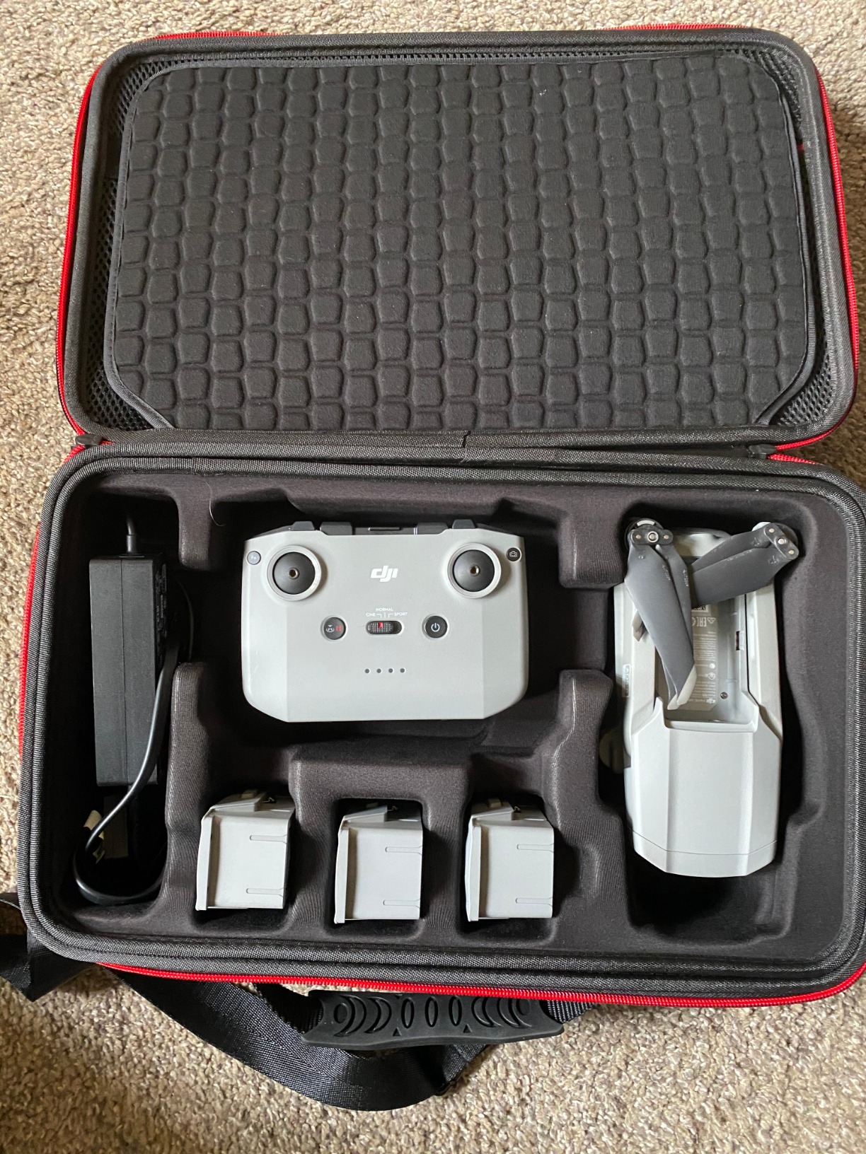 RLSOCO Carrying Case for DJI Air 2/2S/Mavic 2 Pro & DJI RC Pro/Smart Controller/Stock Controller - Fits Accessories:Controller,Drone Body,Batteries,Charger,Charging Hub,Propellers (Case Only) customer photo 2