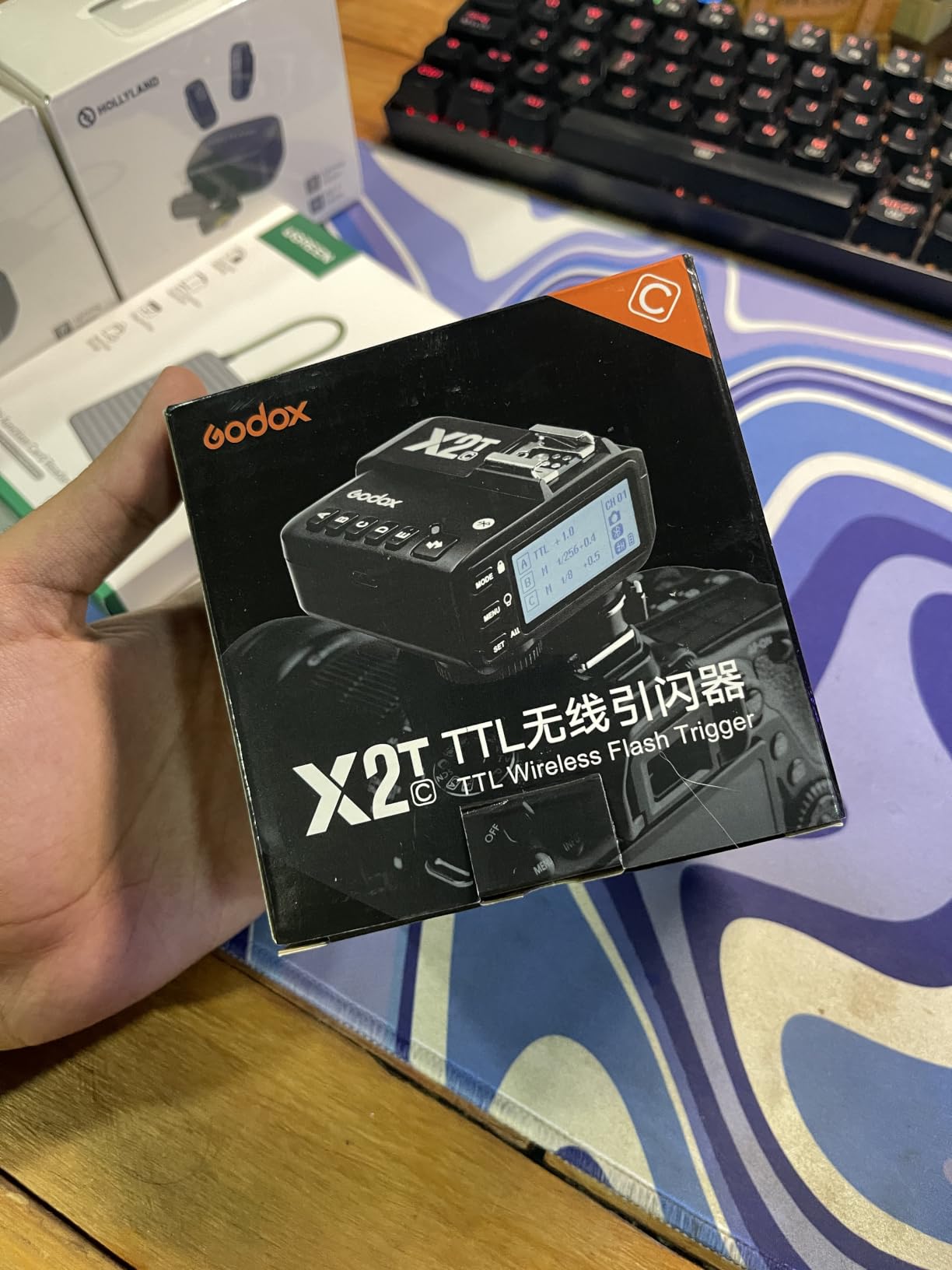 Godox X2T-C TTL Wireless Flash Trigger for Canon, Bluetooth Connection, 1/8000s HSS, 5 Separate Group Buttons, Relocated Control-Wheel, New Hotshoe Locking, New AF Assist Light customer photo 2
