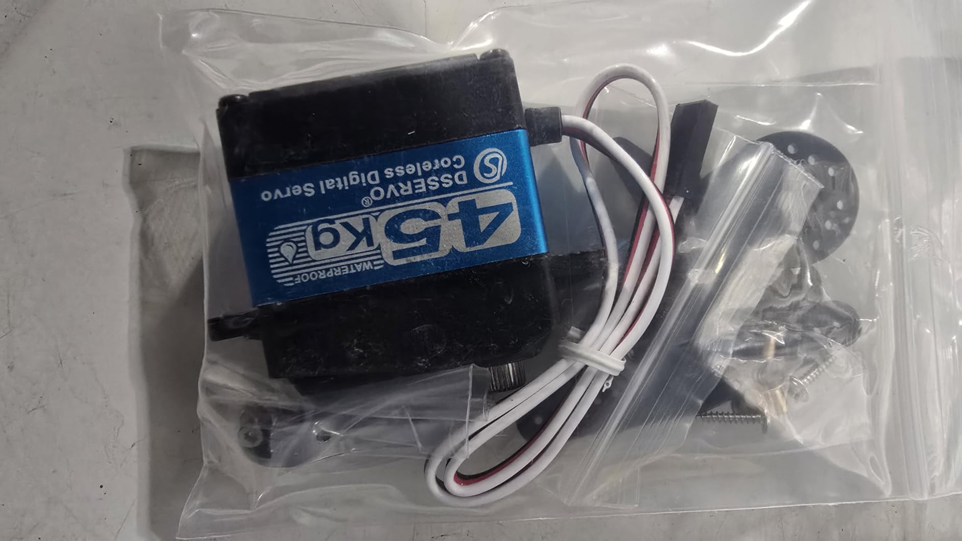 ZOSKAY 35KG high Torque Coreless Motor servo Metal Gear Digital and Stainless Steel Gear servo arduino servo for Robotic DIY,RC car (Blue/35KG 270 Degree) customer photo 1