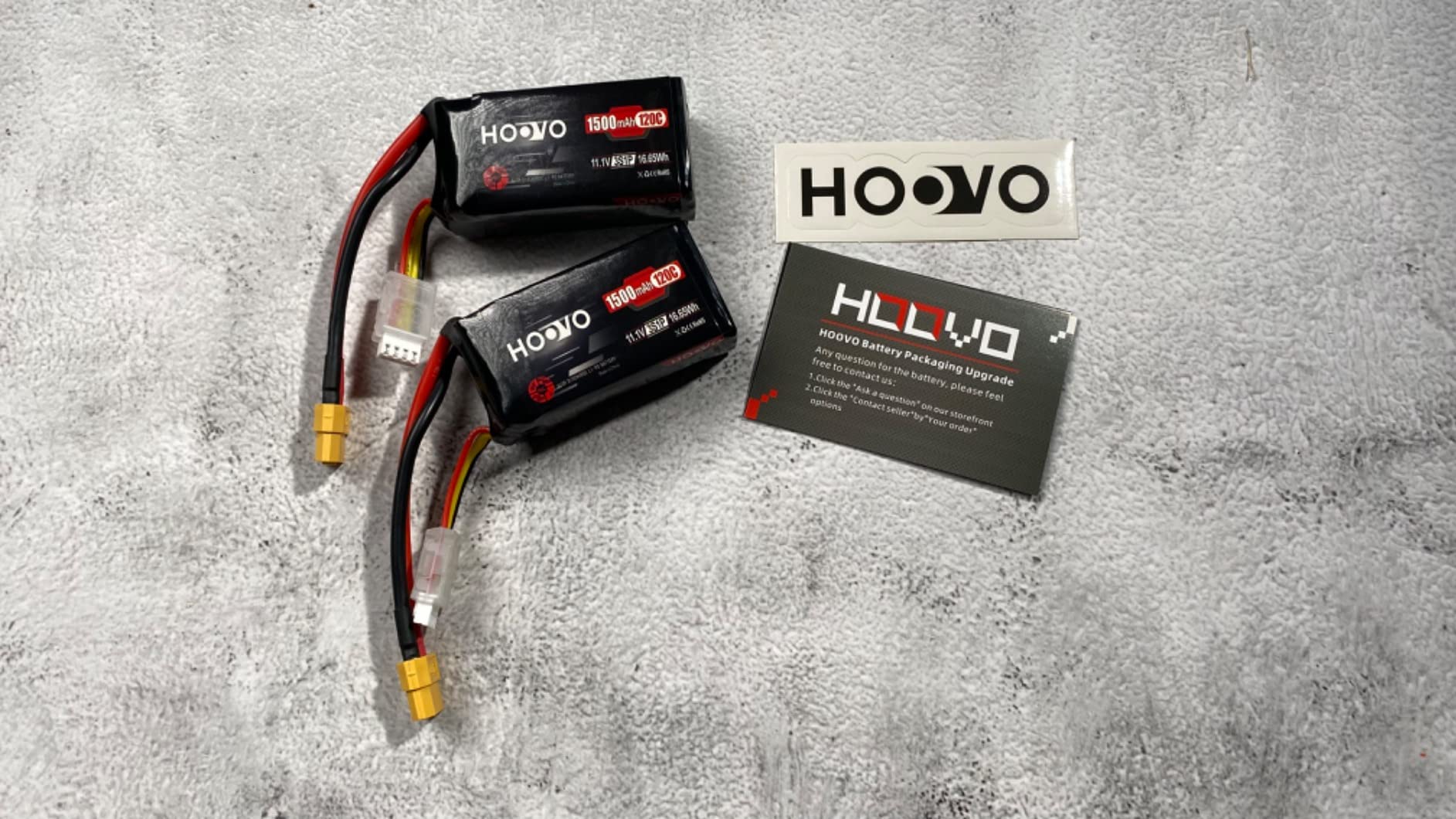HOOVO 3S 120C 11.1V 1500mAh LiPo Battery with XT60 Plug for FPV Racing RC Quadcopter Helicopter Airplane Multi-Motor Hobby DIY Parts (2 Pack) customer photo 1
