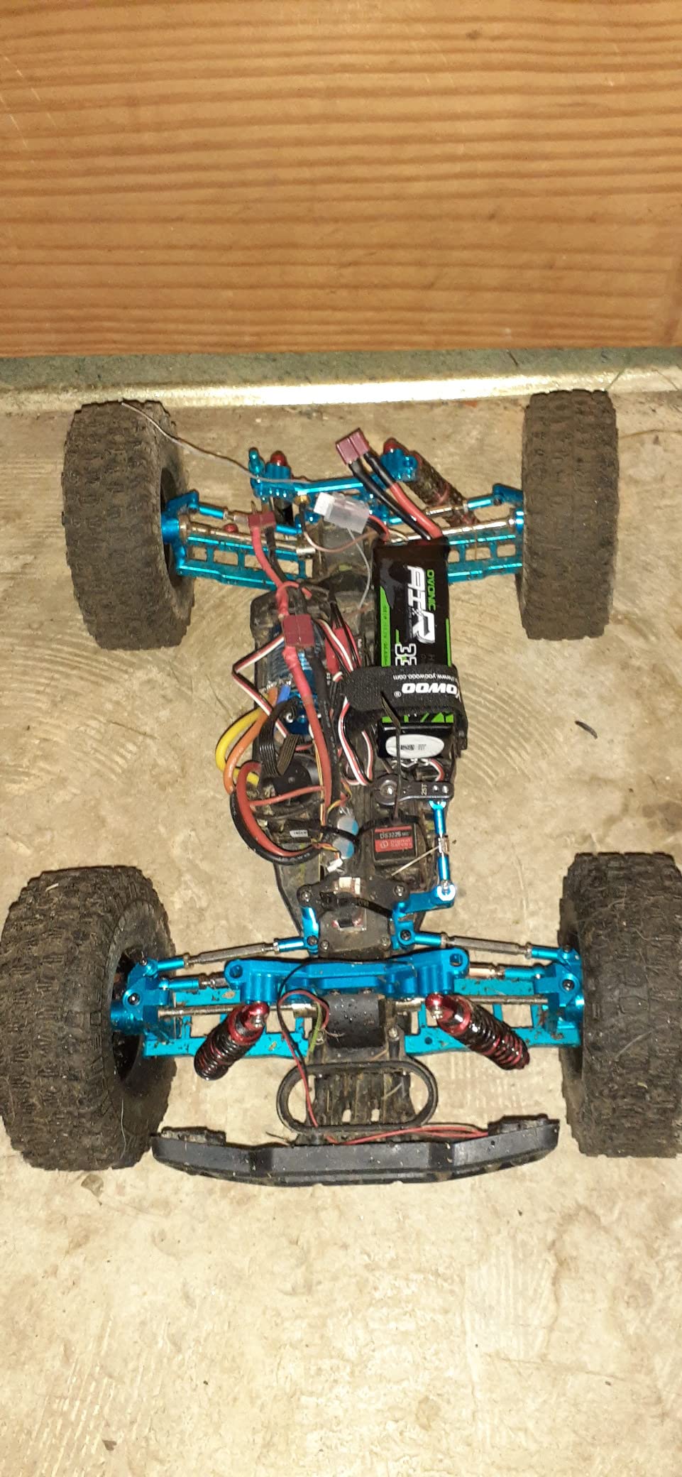 Que-T 4pcs Metal Shock Absorber Damper for 1/10 RC Crawler Car SCX10 D90 TRX4 TRX6 (105mm) customer photo 1