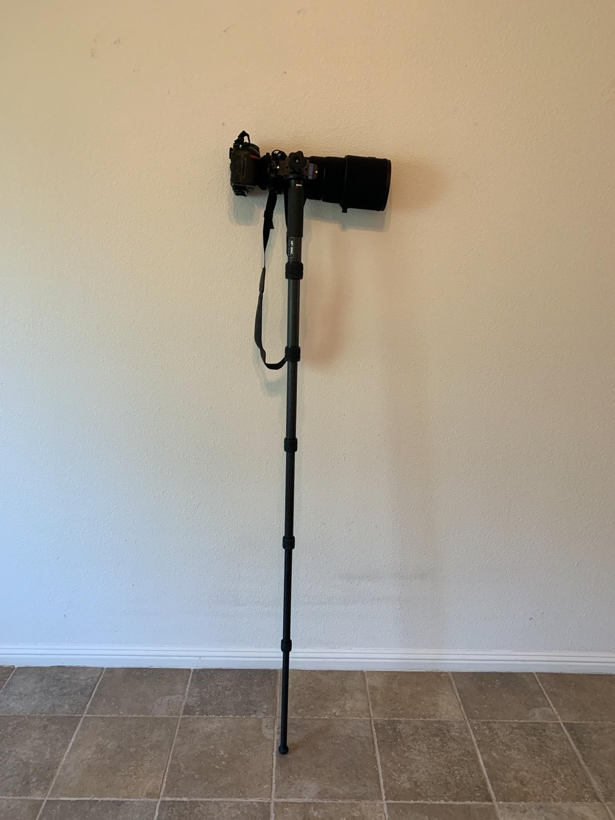 LEOFOTO Carbon Fiber Travel Monopod 6-Section 65
