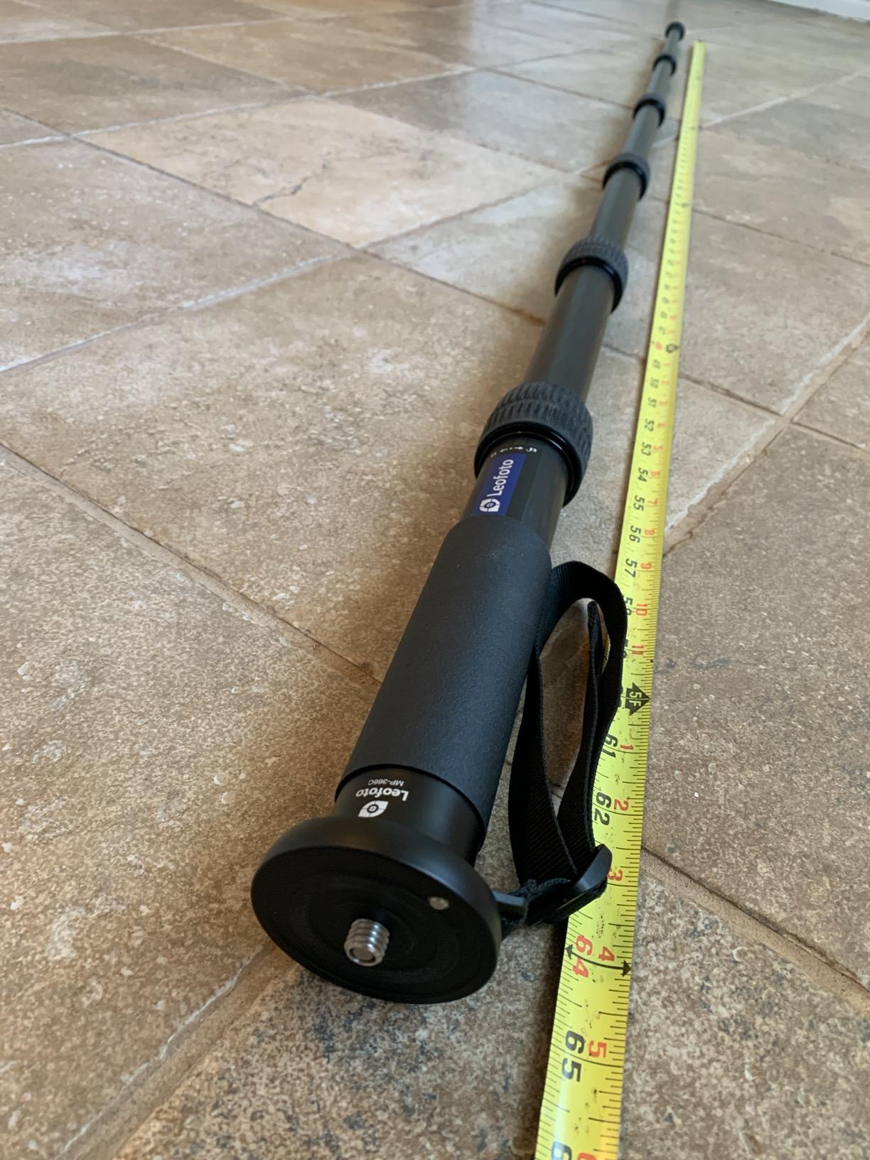 LEOFOTO Carbon Fiber Travel Monopod 6-Section 65