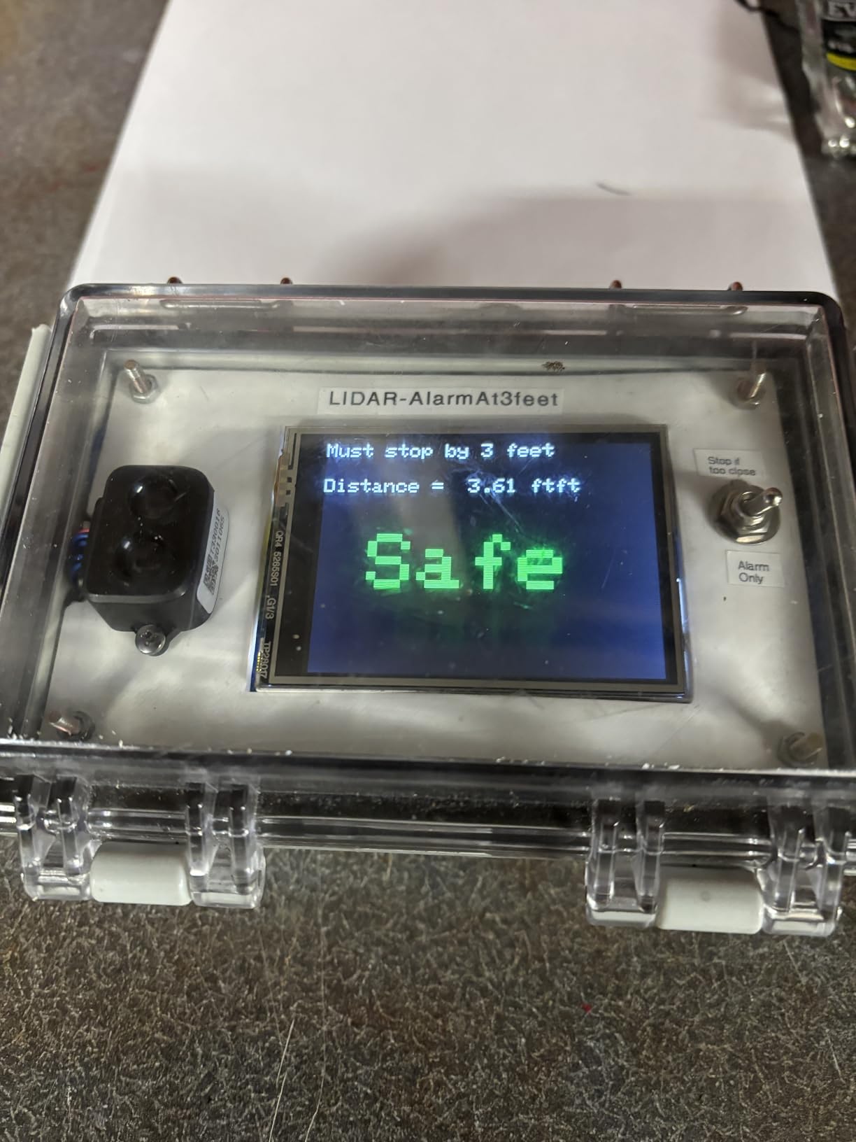 TF-Luna LiDAR Range Finder Sensor Module, Single-Point Micro Ranging Module 0.2 to 8m Compatible with Pixhawk, Arduino and Raspberry Pi with UART / I2C Communication Interface customer photo 1